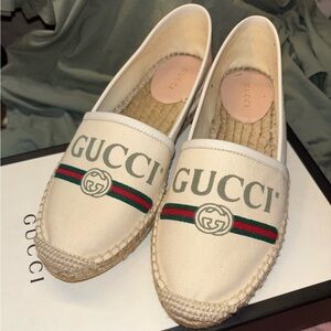 Brand New Gucci Logo Espadrilles